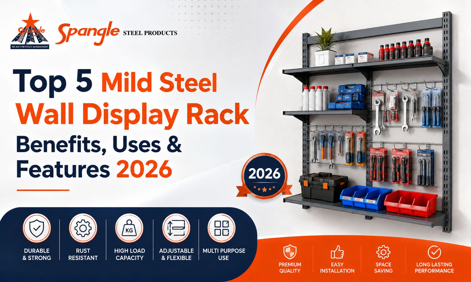 Top 5 Mild Steel Wall Display Rack Benefits Uses Features 2026